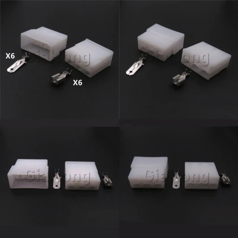 1 Set 6 Ways AC Assembly Auto Parts 6120-0563 Automobile Unsealed Connector Car Wire Harness Socket