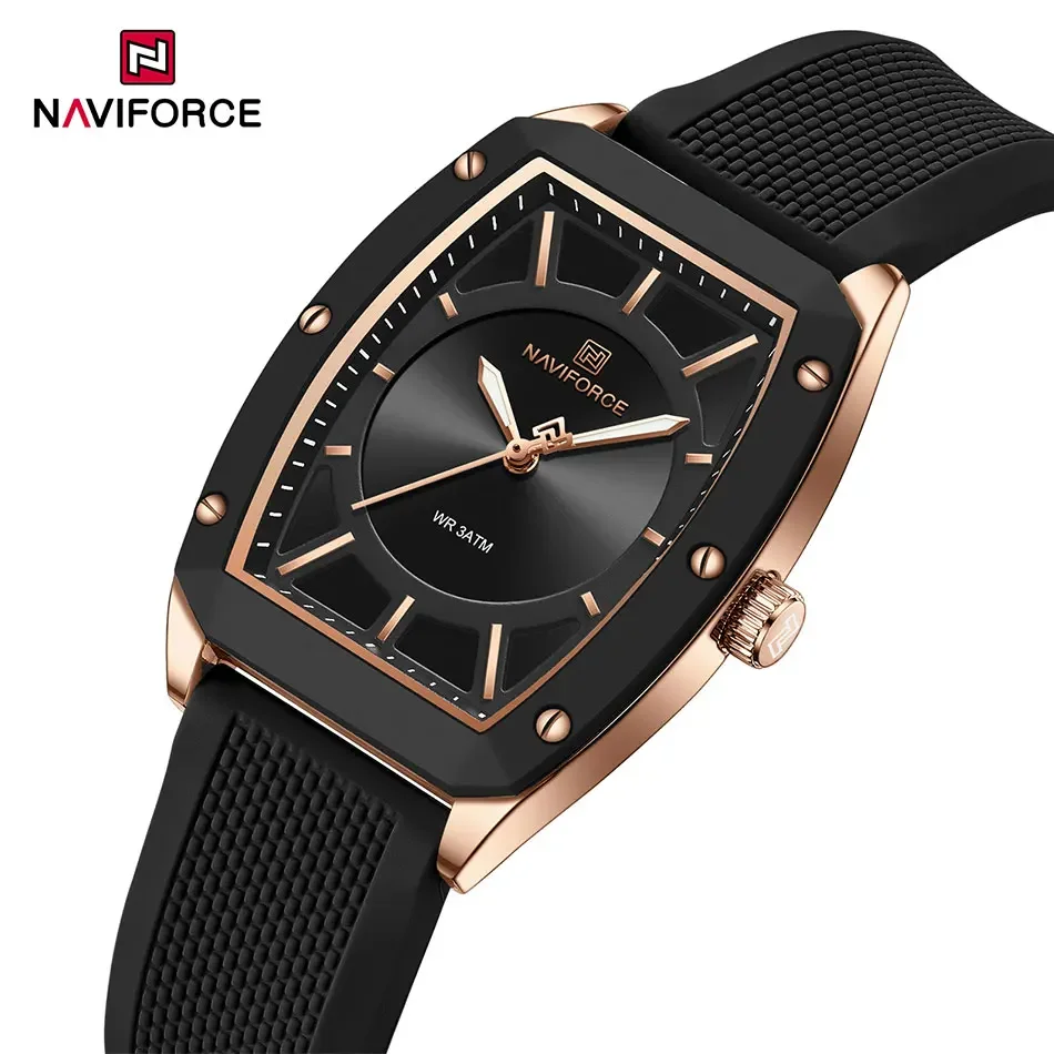 NAVIFORCE, relojes digitales de las mejores marcas para mujer, relojes de lujo 3Bar resistentes al agua para mujer, reloj deportivo informal a la moda para mujer, reloj femenino