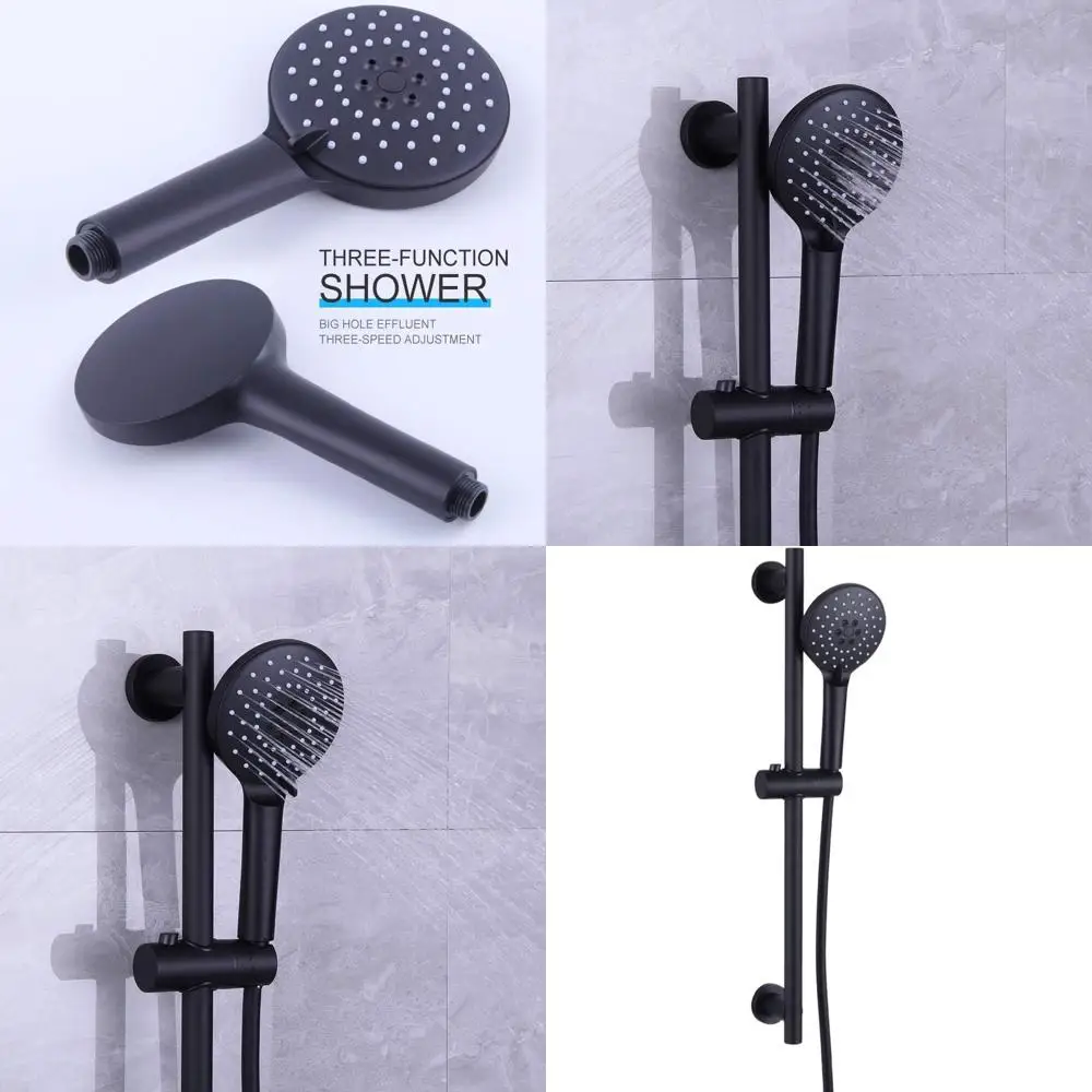 

Регулируемая ручная лейка для душа из нержавеющей стали 304 с 3-функциональной выдвижной штангой и массажным распылителем