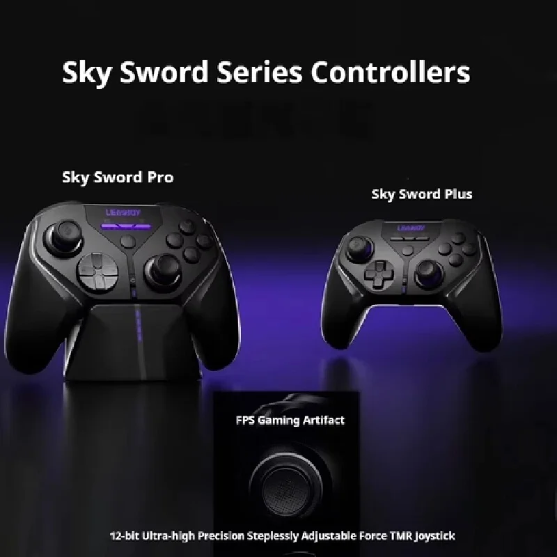 Leadjoy Skysword Gamepads وحدة تحكم ألعاب لاسلكية 12 بت TMR عصا التحكم الخطي الزناد غمبد مع تهتز Mmotor ل NS1/2 PC