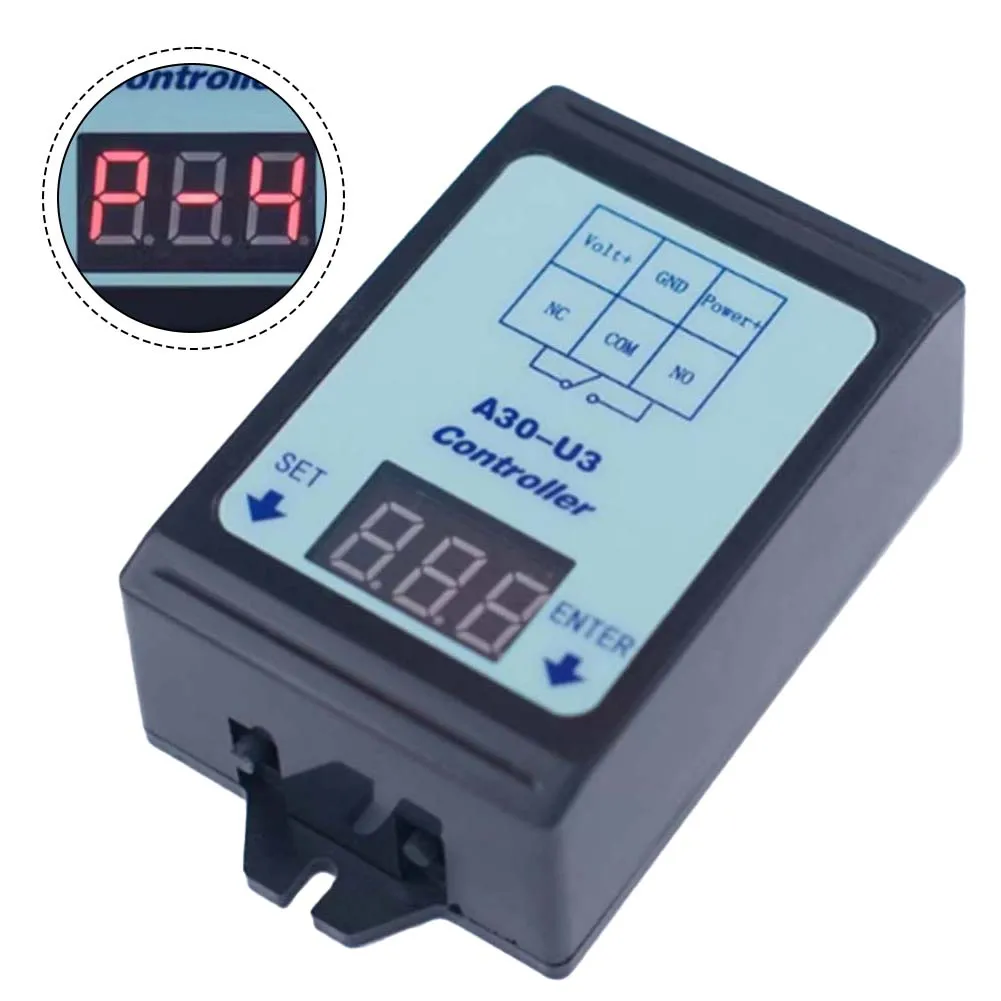 DC 6 80V Voltage Monitoring Relay 30A Load Control with Customizable Time Delay Features for Enhanced Protection