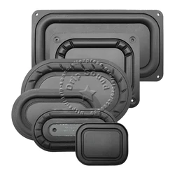 2pcs 64.5x32mm~104x56.5mm Square Speaker Passive Radiator Auxiliary Bass Woofer Rubber Vibration Plate