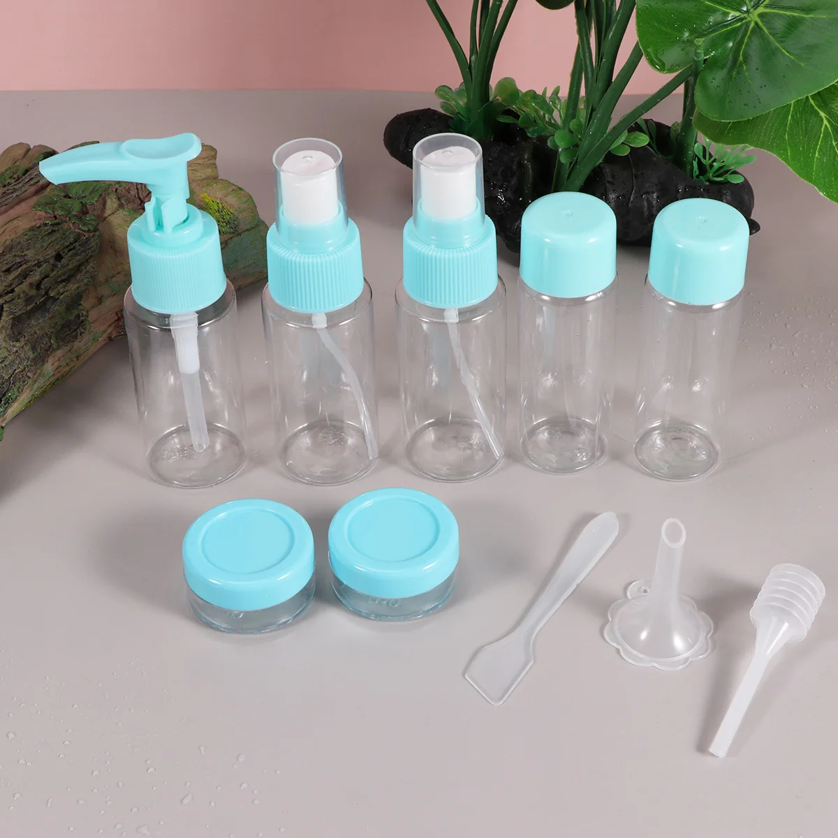 11 個 1 セットトラベルボトル詰め替えボトルシャンプーローション洗顔日焼け止めボディウォッシュフェイシャルトナーハンドクリーム用