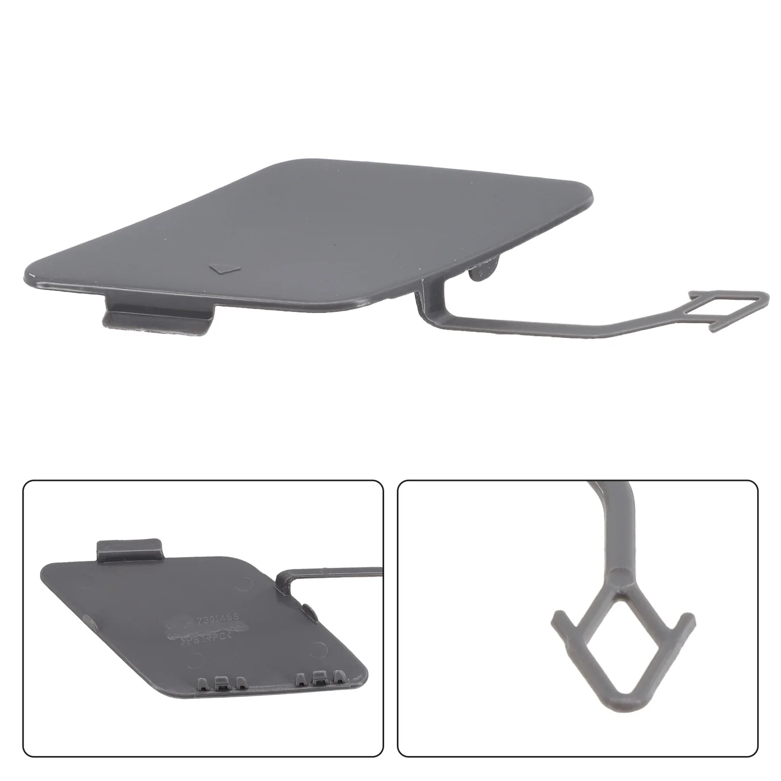 

1pcs Rear Bumper Tow Hook Eye Cover Cap Primed Black Hook Cover Exterior Bumpers Parts For BMW F30 320i 328i 2011-2013