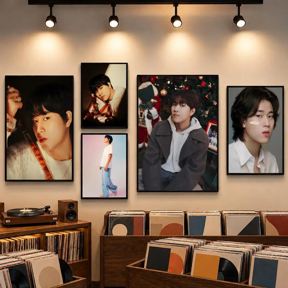 Lee Mu-Jin Korean Ballad Singer Poster Self-adhesive Art Waterproof Paper Sticker Coffee House Bar Room Wall Decor