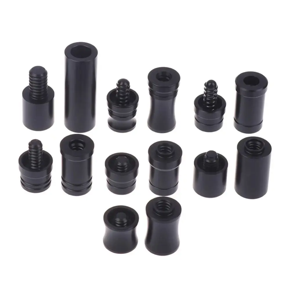 1Set Durable Special Billiard Cue Joint Protector Set Plastic Black Middle Wheel Protection Cover Joint Caps for Uni Loc Wavy