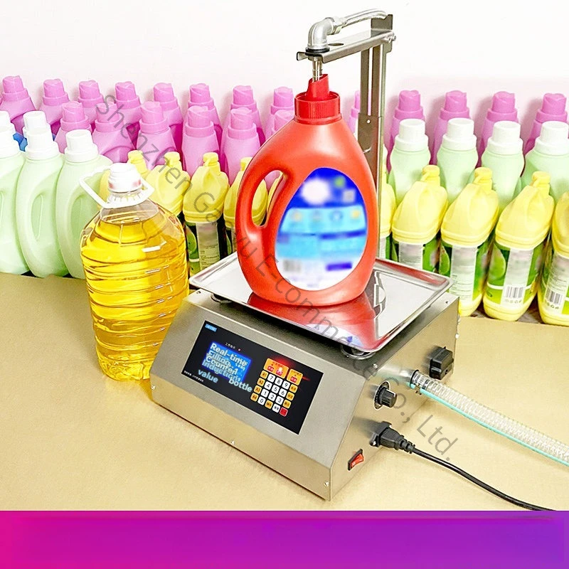 Liquid filling machine Small laundry detergent edible Baijiu milk viscosity numerical control Weighing automatic quantification