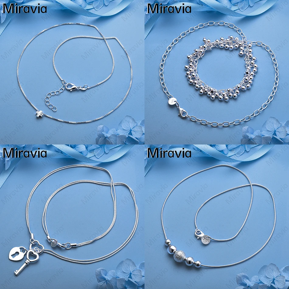 

Miravia 925 Sterling Silver Grape Bead Necklace Women's Retro Personality Accessories Party Jewelry