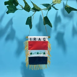 SKY FLAG Bandera de coche Irak impresa por ambos lados poliéster