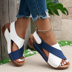 Summer Sandals Women Shoes Retro Shoes Woman Beach Sandals For Women Wedge Women's Shoes Open Toe Sandal Women Female Footwear