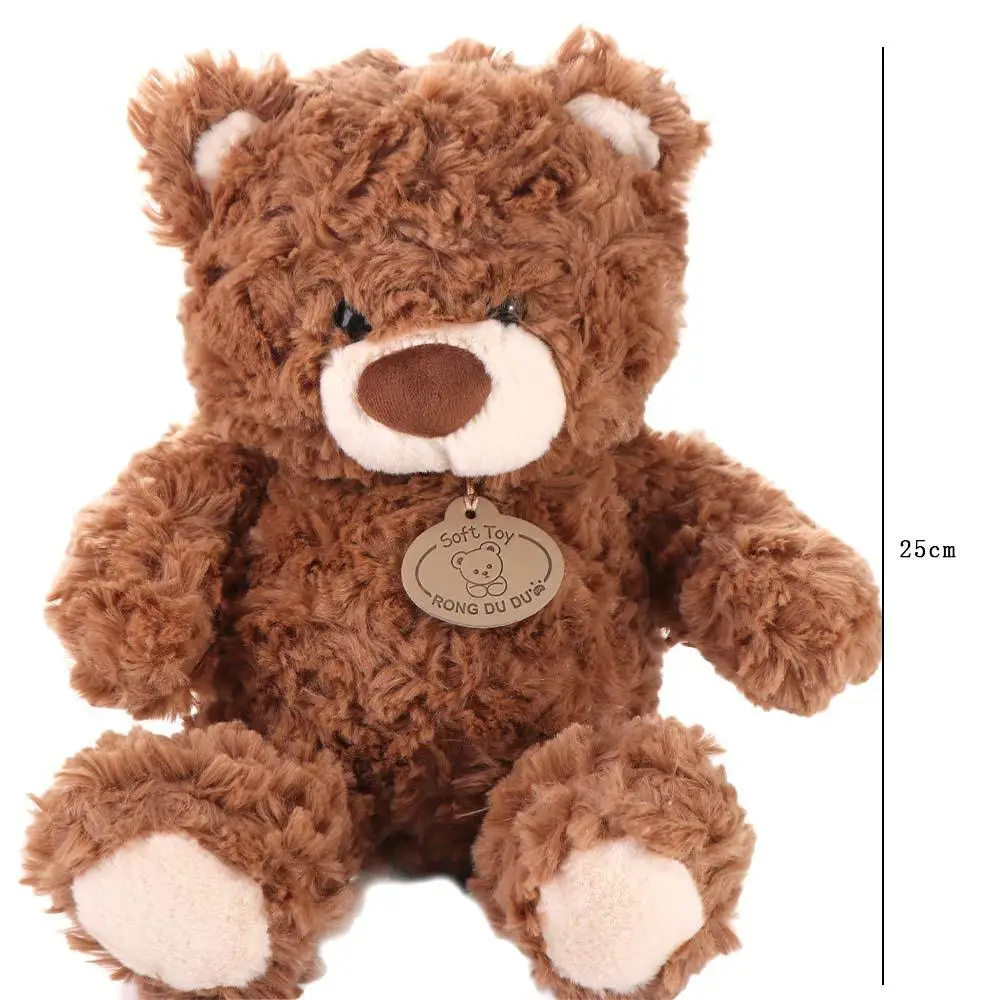 Bambola di peluche orso carino in cotone PP Simulazione Orso soffice Peluche Giocattolo per bambini Collezione di cartoni animati Bambola di peluche di animali di peluche