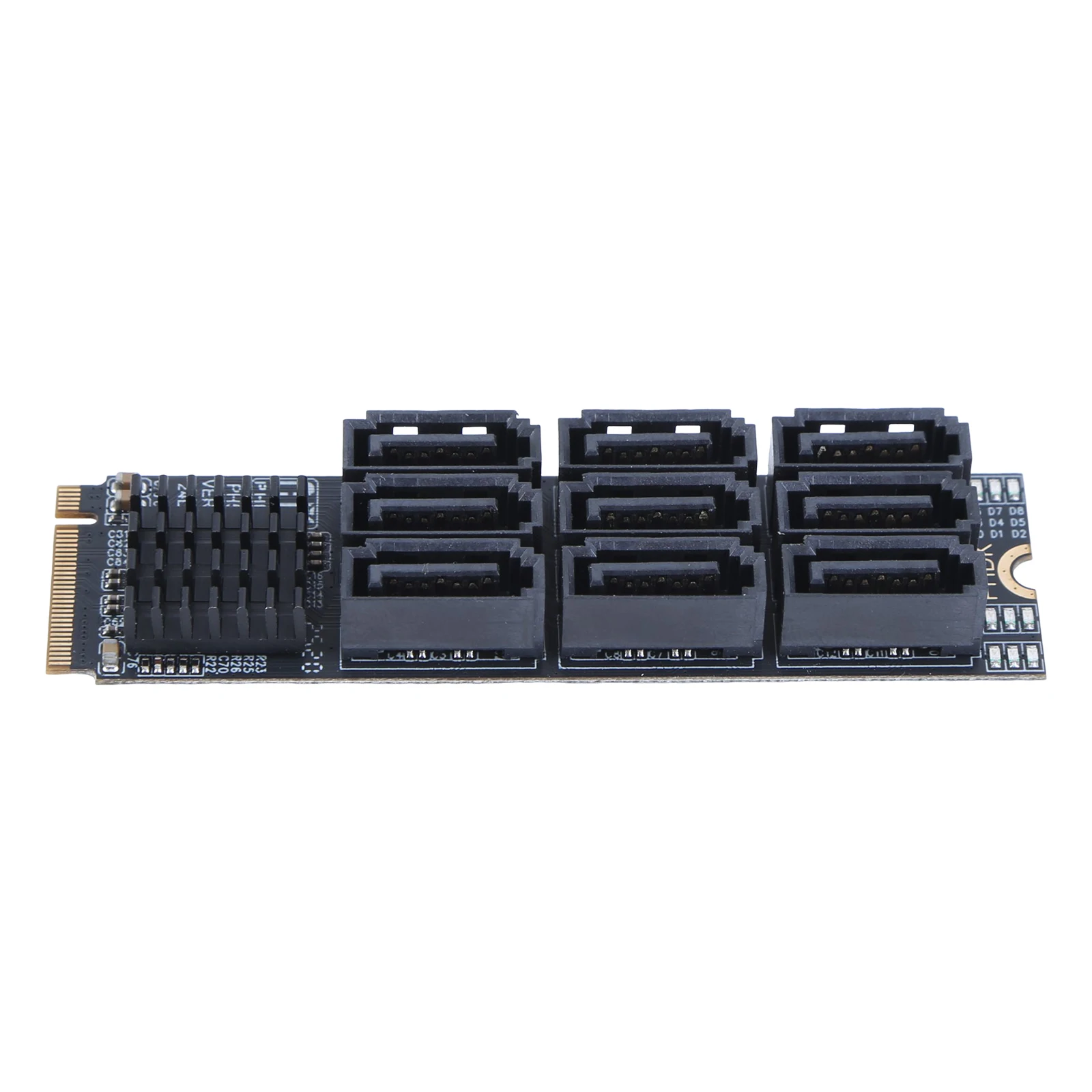 

M.2 M KEY Nvme To 9 Ports SATA 3.0 Adapter 6Gbps M.2 NVME To SATA 3.0 Converter Hard Disk Capacity for Desktop PC