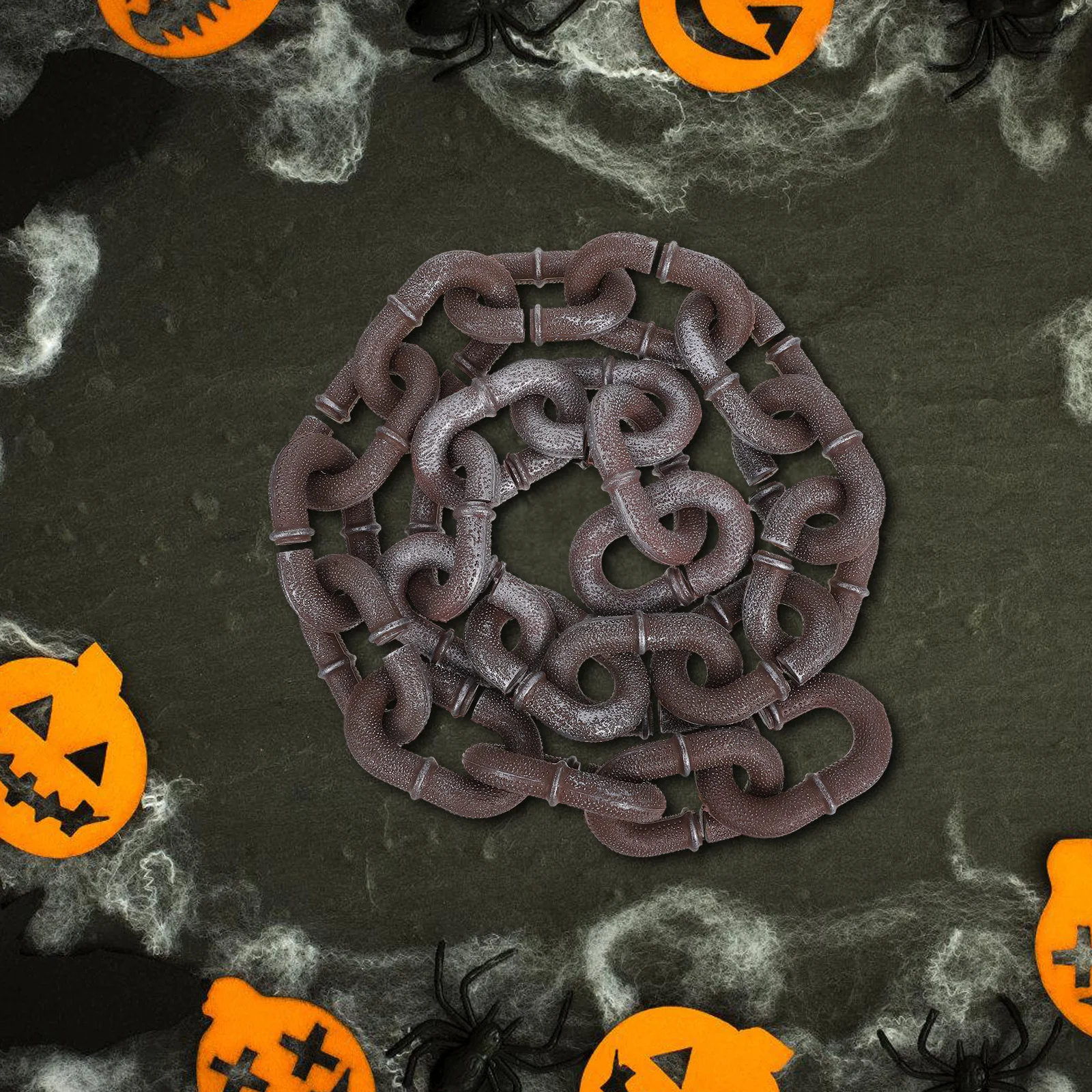 

Halloween Fake Chain Prop Plastic Realistic Decoration for Party Cosplay Costume Accessory Horror Chain Decor Halloween Prop