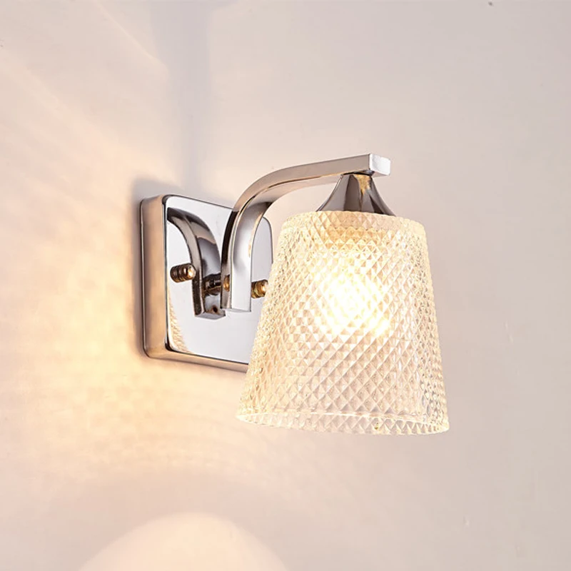 

Настенный светильник Современная спальня Простой с выключателем Прикроватная лампа Прозрачный абажур Светодиодный фон для гостиной Настенный настенный светильник Лестничный светильник