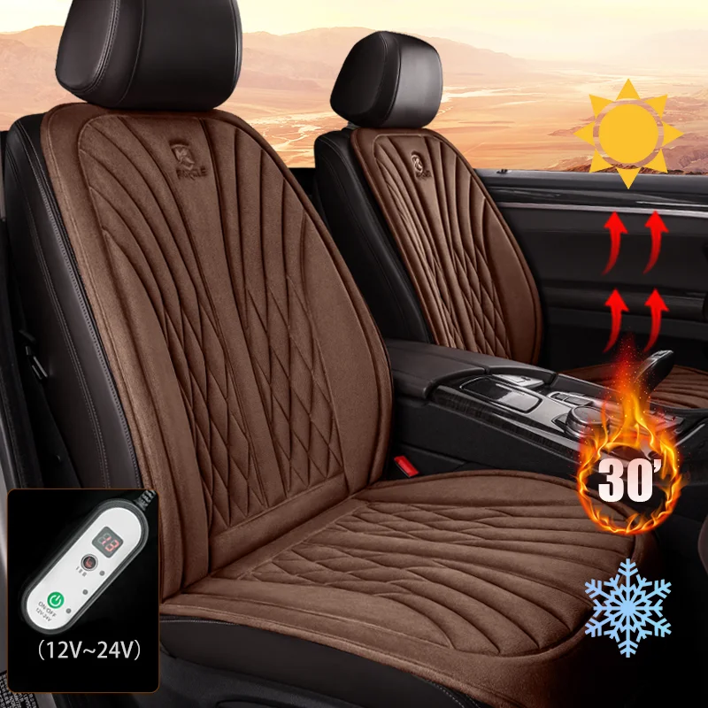 

Universal 12/24V Winter Heated Car Seat Cover Flannel Warmer Car Heating Seat Cushion Warm Car Seat Protector Pad Car Accessory
