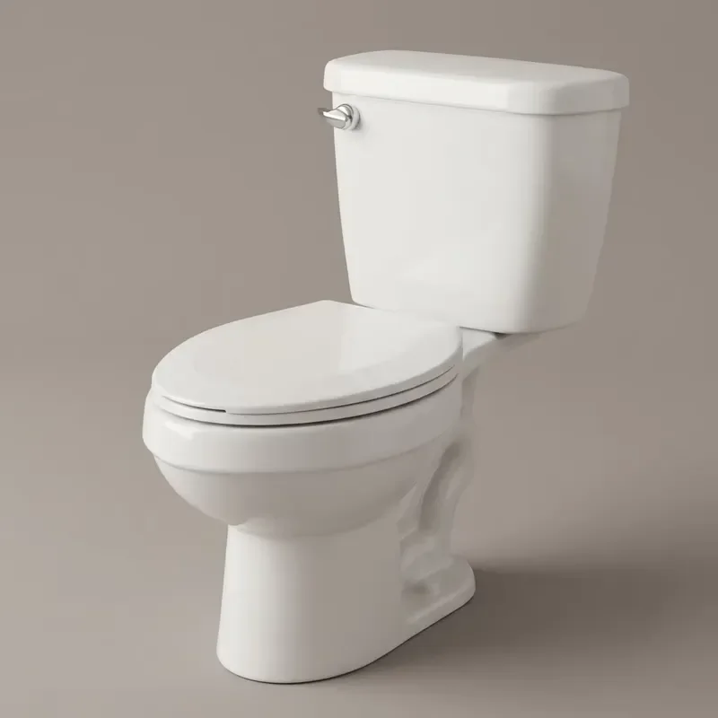 for Modern Ceramic Two Piece Bathroom Toilet Eco Friendly Easy Clean Design Gravity Flush Floor Mounted Installation