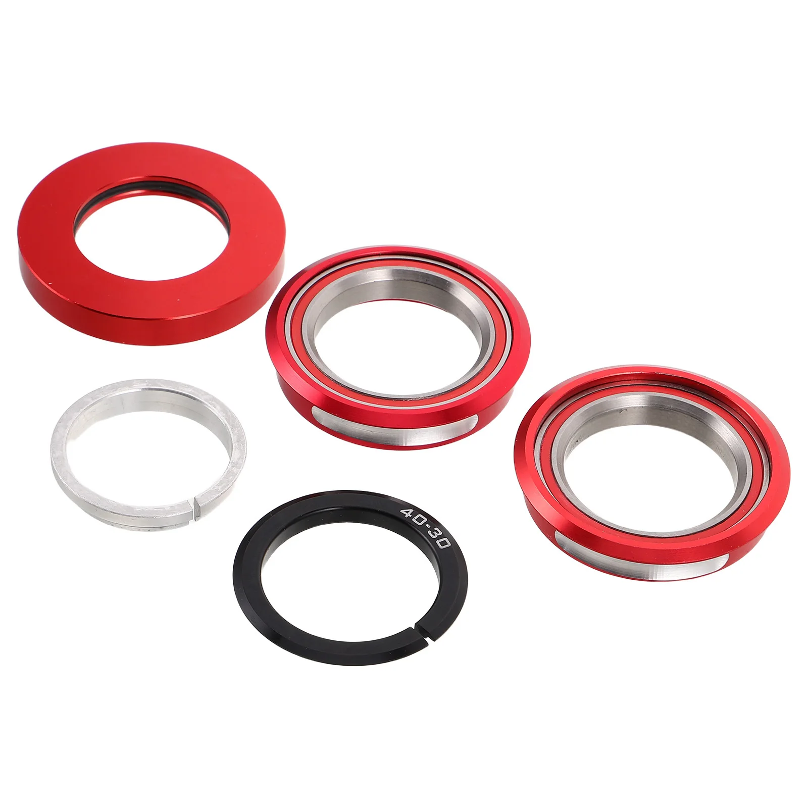 

Folding Bicycle Headset 44mm Aluminum Alloy Sealed Bearing Threadless Steering System Waterproof Shockproof Mountain Bike