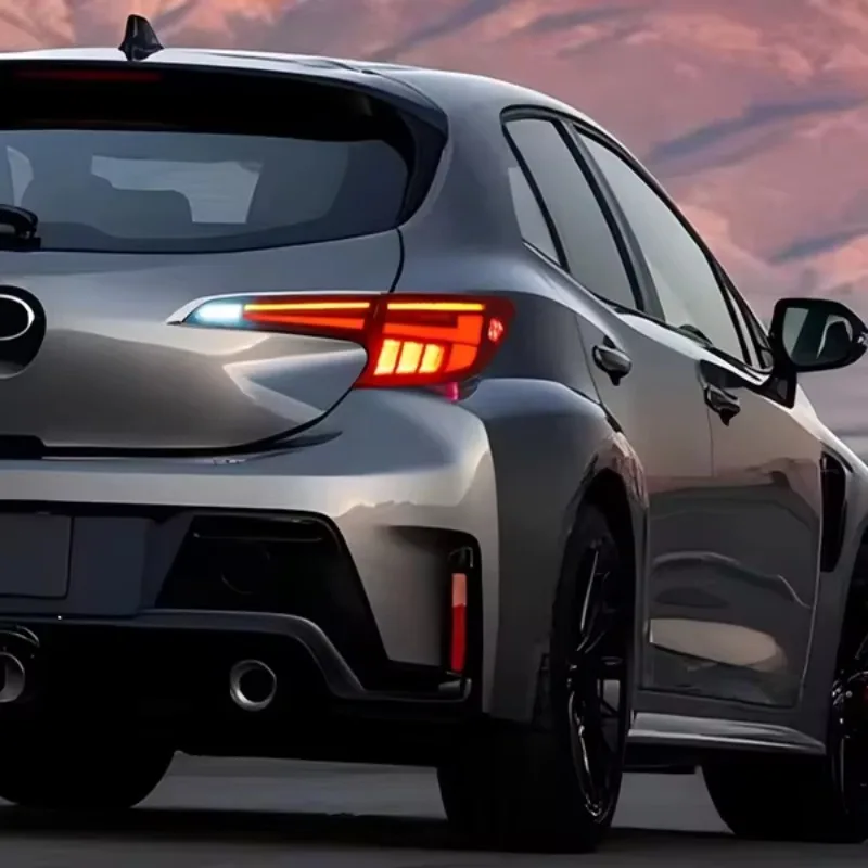 

DK MOTION NEW ARRIVAL Material Rear Lamp 12V Turn Signal Car Taillamp For Toyota GR Corolla Hatchback 2019+ UpLED Tail Lights