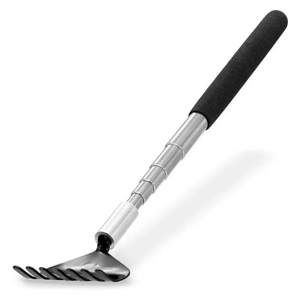 Telescopic Back Scratcher Metal Stainless Steel Scratching Massager Tool with Carrying Bag Anti-Slip Durable Portable