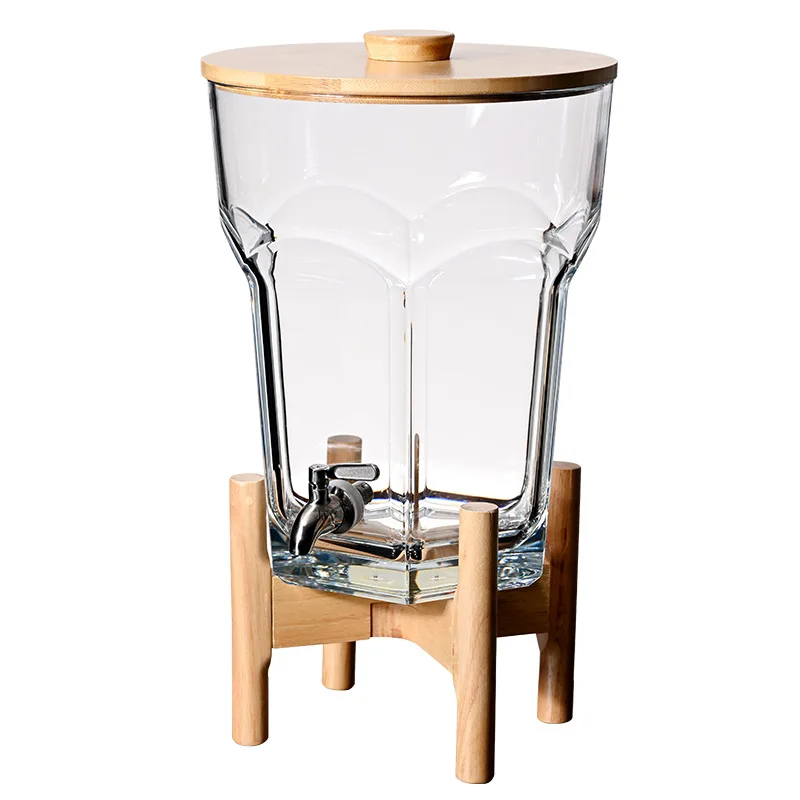 Large-capacity beverage buckets, cafeterias, commercial cold kettle cans with faucets, high temperature resistance