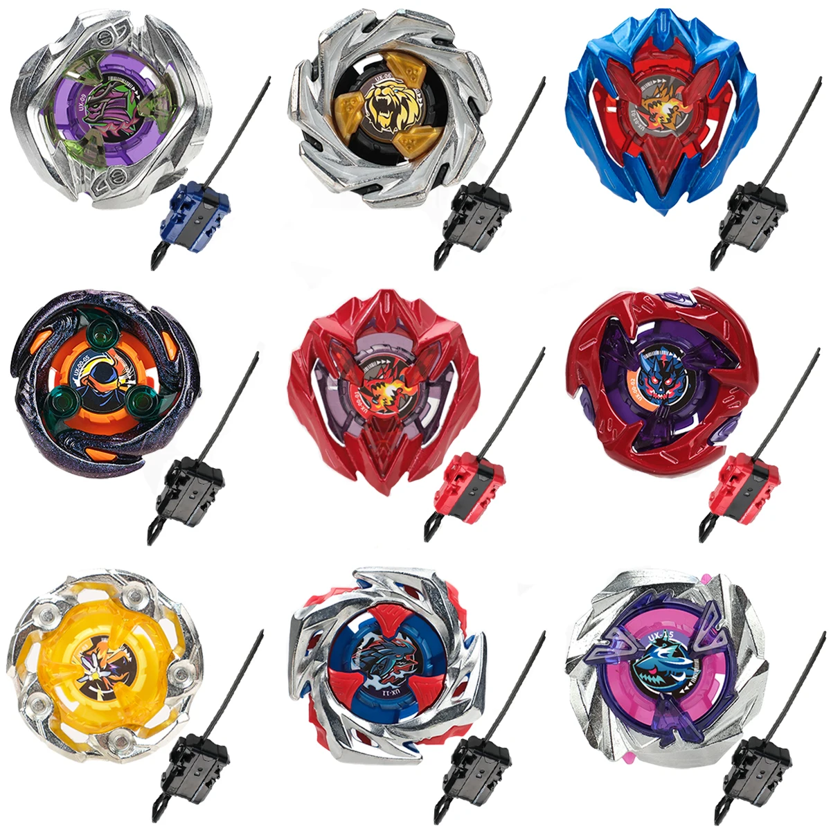 Gyro X Toy UX-15 SharkScale 4-50 UF Set UX-11 Wolf Fang 3-60 Bs UX15 UX11 UX00-01 UX00-02 UX01-01  Anime，Belt Transmitter