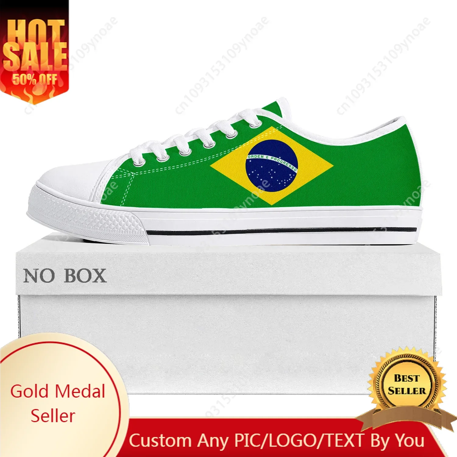 

Brazilian Flag Low Top High Quality Sneakers Mens Womens Teenager Canvas Sneaker Brazil Prode Casual Couple Shoes Custom Shoe