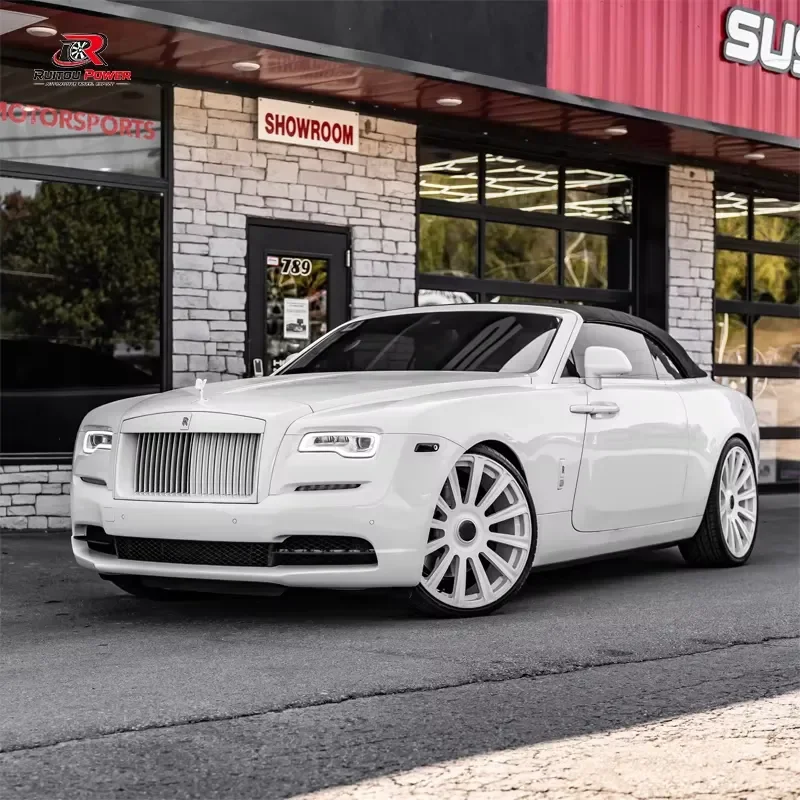 Gloss Black 17-22 Inch Forged Aluminum Multi-Spoke 2-Piece Alloy Wheels Two-Tone Deep Lip Rims for