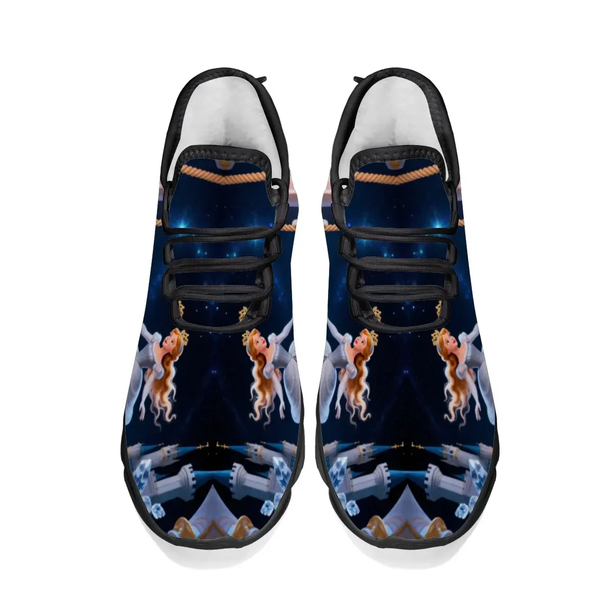 كارتون الوالدين والطفل سلسلة ديزني ميكي ماوس نمط تصميم تحلق المنسوجة خفيفة الوزن الدانتيل متابعة بالإضافة إلى حجم الأحذية الرياضية عارضة