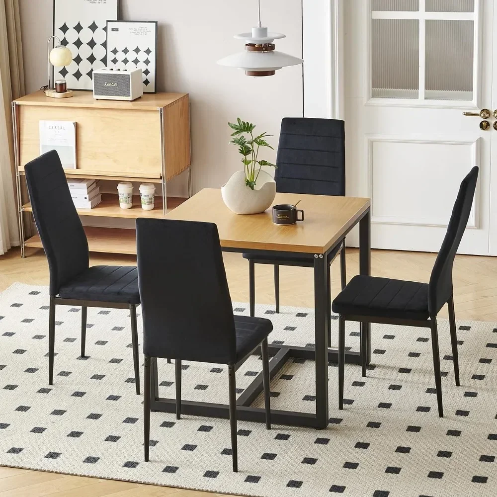 

Tabletop Square Dining Room Table Kitchen Table for Small Space Apartment set