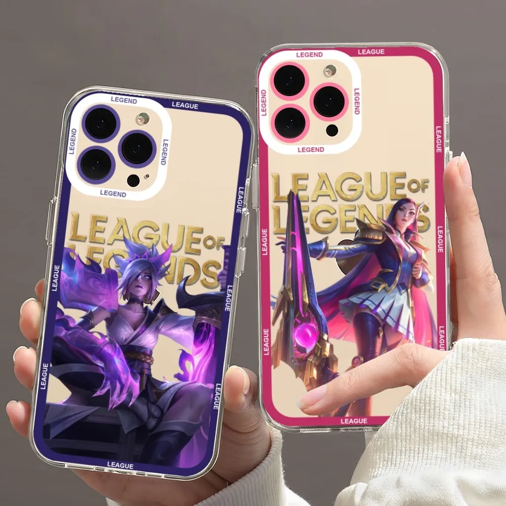 Leagues of Legends Game LOL Phone Case For iPhone 11 12 Mini 13 14 Pro Max Transparent Shell