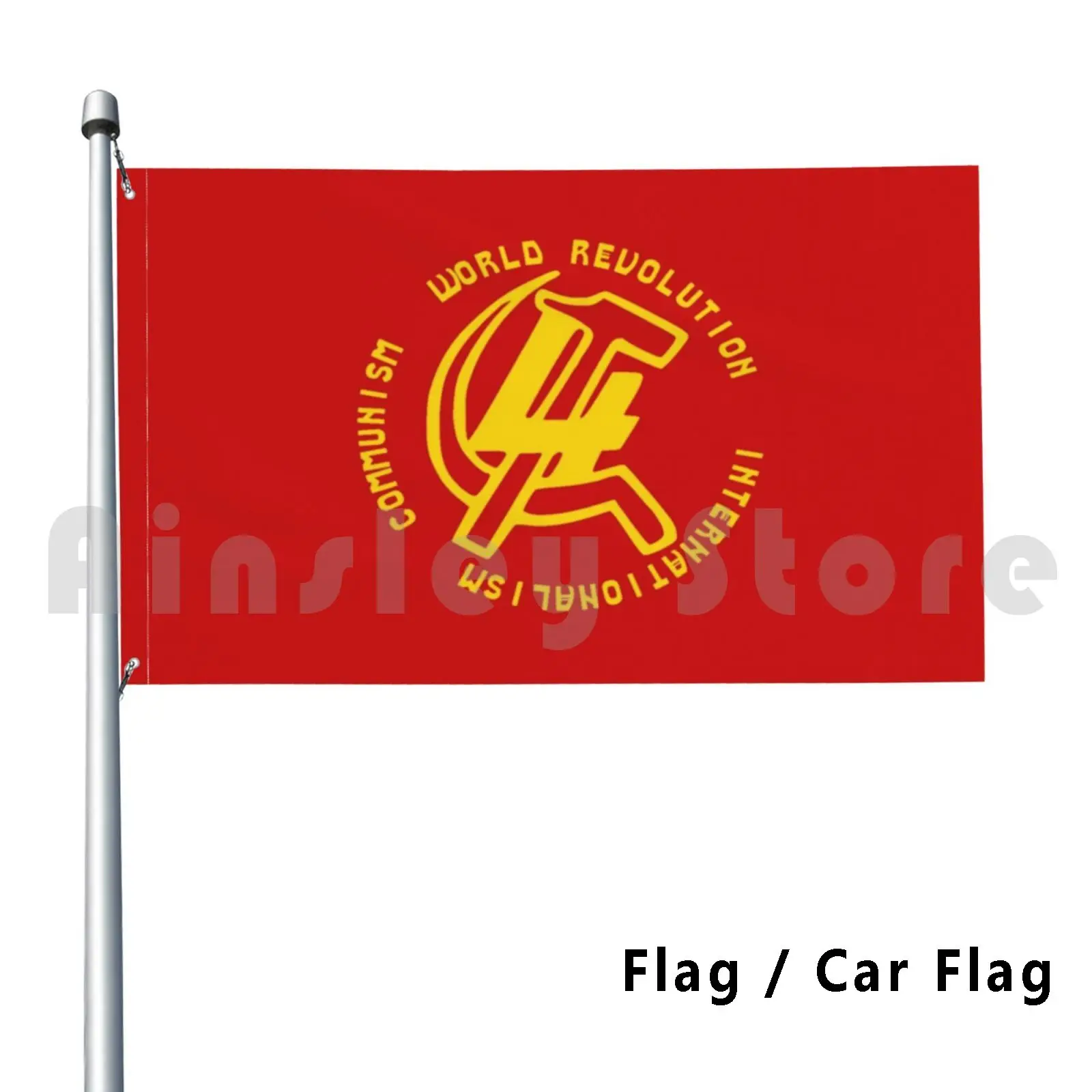 Fourth International Outdoor Decor Flag Car Flag 1290 Trotsky Communism Soviet Ussr Trotskyism International