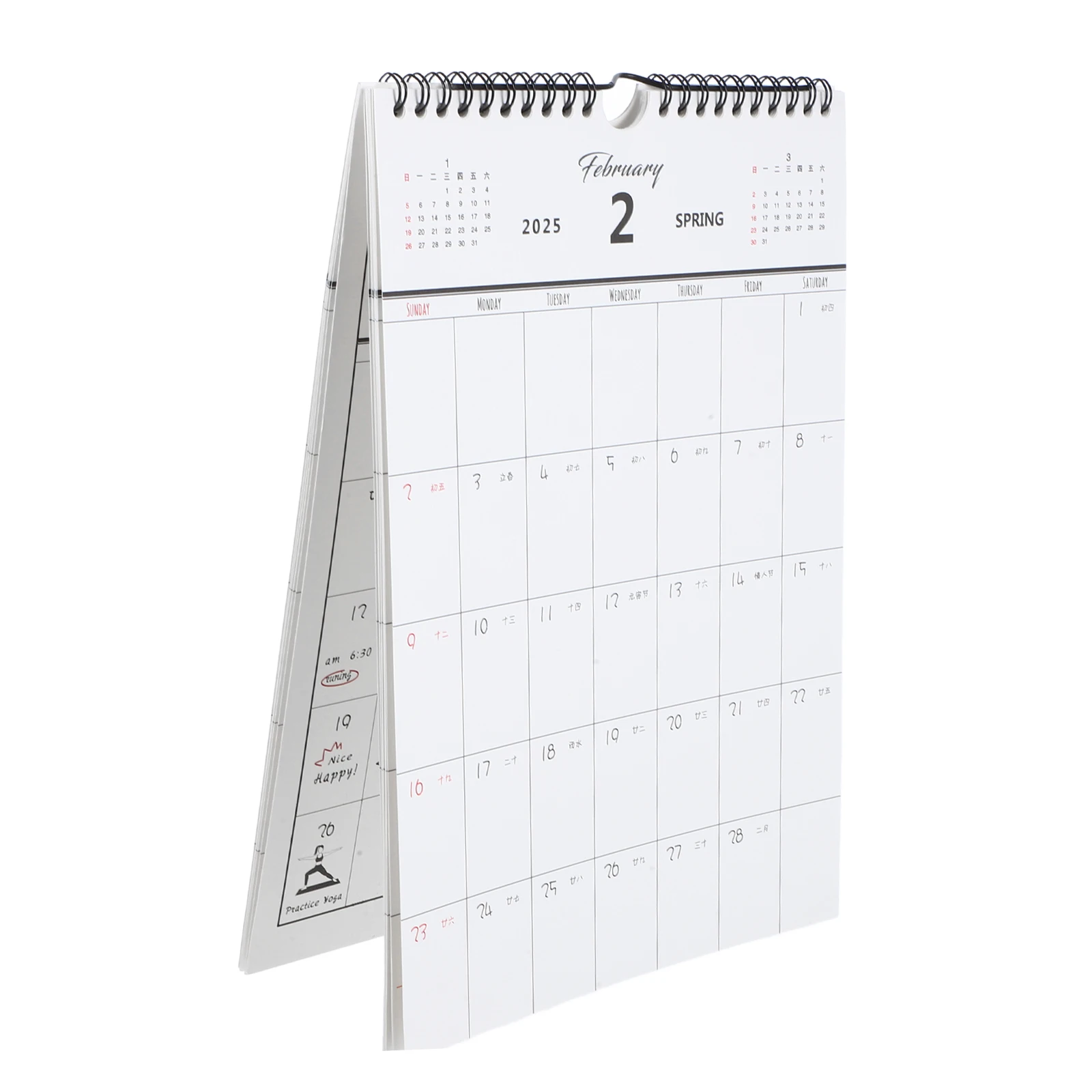 

Wall Hanging Planner 2024-2025 Large Family Paper Material Office Home Decorative Clear Printed Wall Calendar Household Hanging