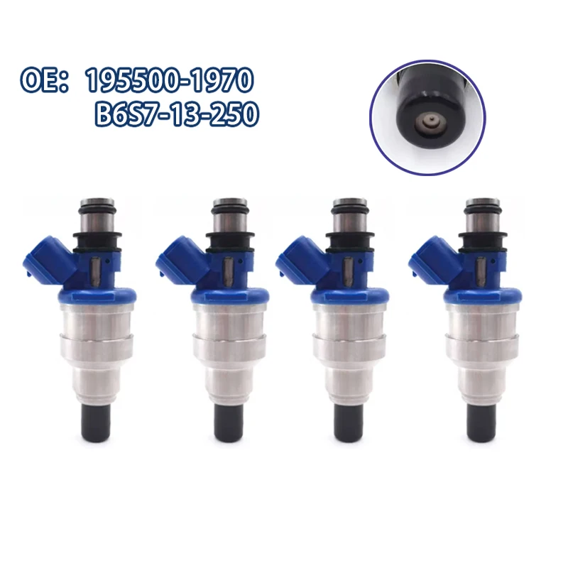 

4 шт. 195500-1970 B6S7-13-250 топливные форсунки для Mazda Miata 1.6/1.8L 1955001970 B6S713250