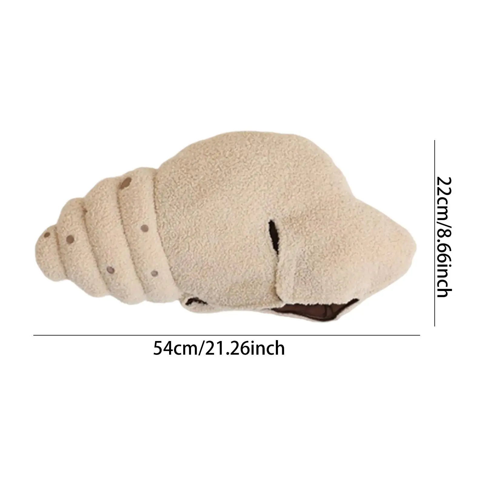 قبعة Conch القطيفة الناعمة الإبداعية التنكرية للفتيات في عطلة الذكرى السنوية