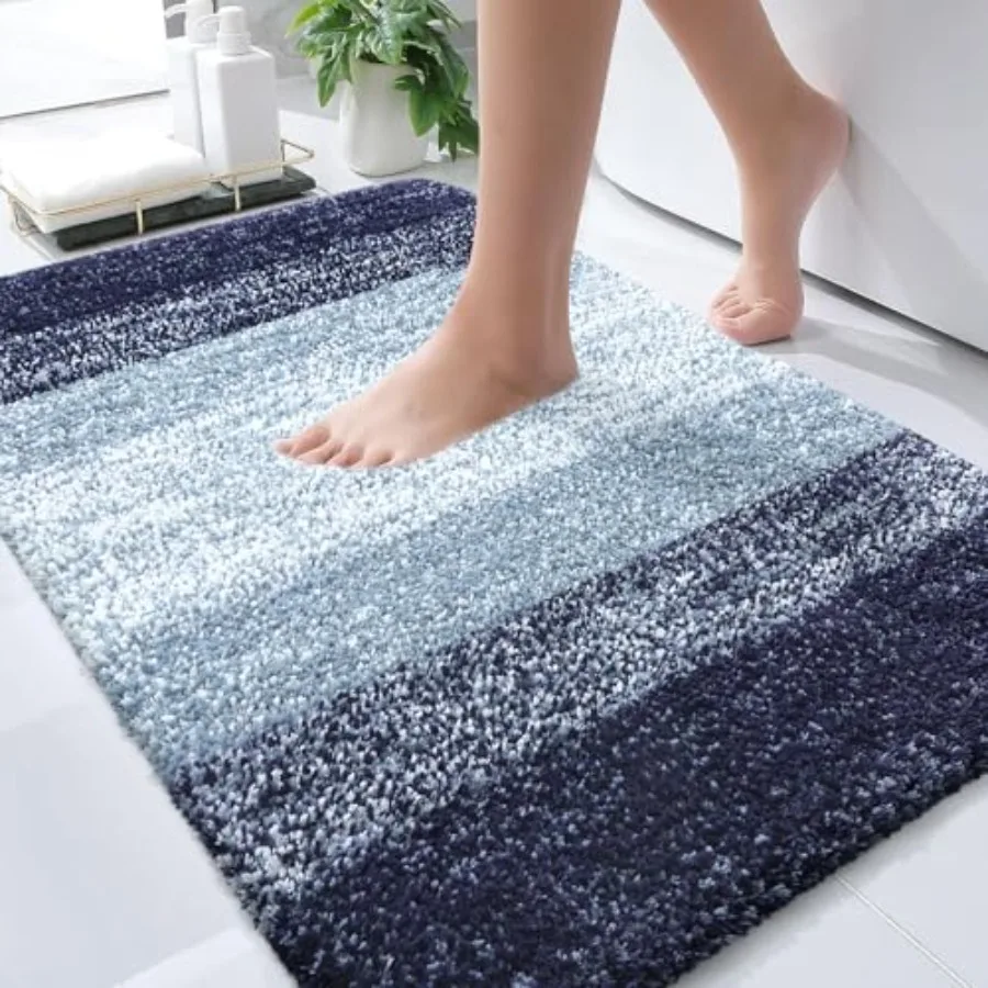 

OLANLY Bathroom Rugs Mat 30x20 Extra Soft Absorbent Microfiber Bath Rugs Rubber Backing Quick Dry Machine Washable Bath Mats fo