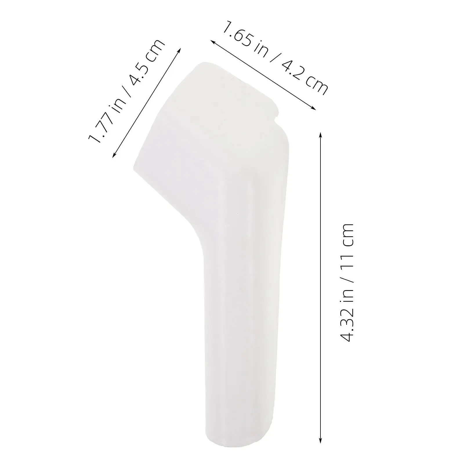2Pcs Rv Roof Water Drainage Outlet Accessory White Plastic Seamless Gutter Spouts Left Right Rv Rain Gutter Parts Roof Drainage