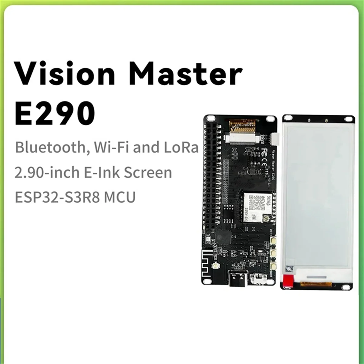 AB01 Meshtastic ESP32 Vision Master E290 E-Ink Display LoRa for Price Tag E-Paper Monitor Devboard 863-928mhz