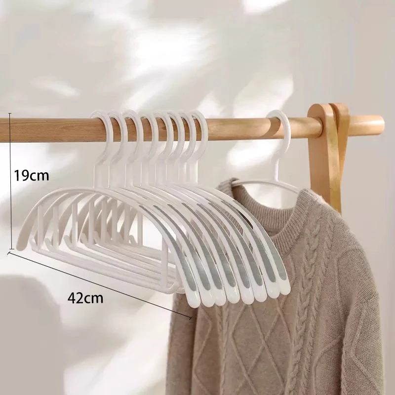 

New 10pcs/lot Household Clothing Storage Anti Slip, Scratch Resistant, Shoulder Corner Drying Rack Heavy Duty Standard Hangers
