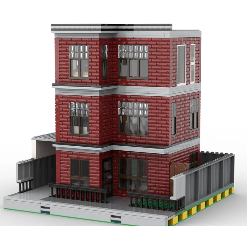 Klocki konstrukcyjne City Street View, modułowy model domu, technologia, modułowy prezent, zestawy do samodzielnego montażu, zabawki.