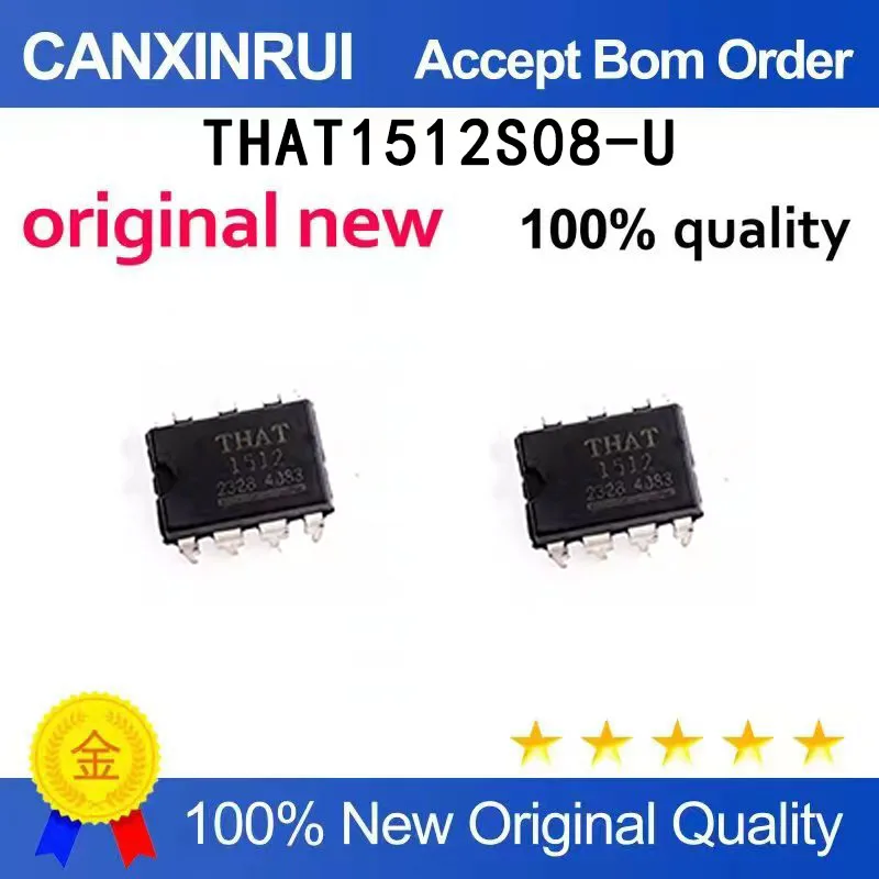 (5pcs-100pcs）New THAT1512S08-U THAT15121512 SOP8 high-performance audio amplifier chip IC