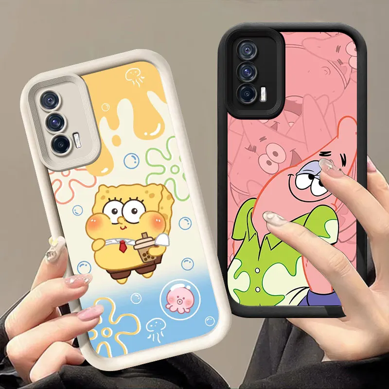 Spongebob Patrick Star Phone Case For VIVO V30 X80 X90 X100 Pro V29E V30E V40 Y75 Y78 Y100 5G Y02 Y17 Y22 Y76 S Y03 Y21 Y27 Y28