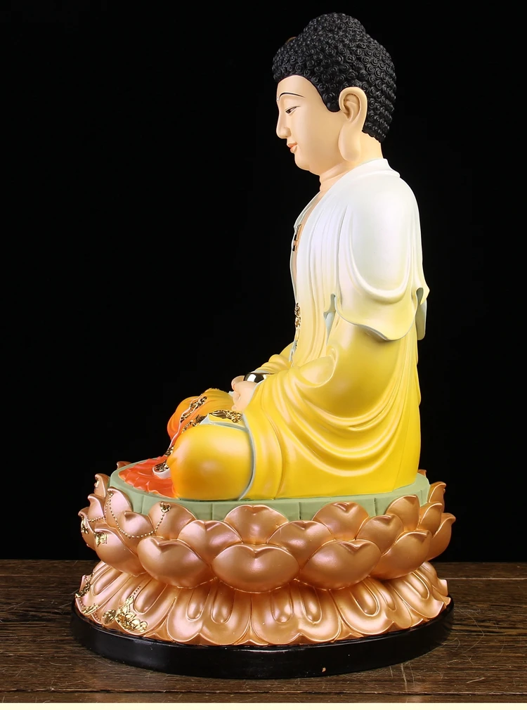 Imagem -05 - Budismo Figura Shakyamuni Amitabha Ásia Home Exorcismo Loja de Proteção de Segurança Trazer Boa Sorte Prosperidade Atacado