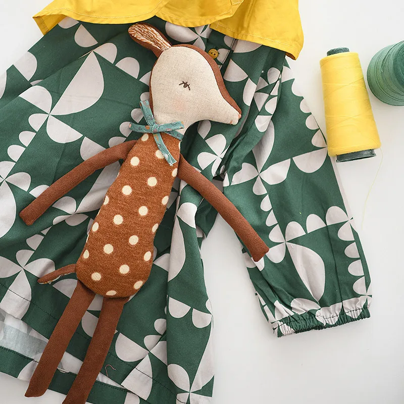 Nordic Style Lovely Stuffed Animal Toy Kawaii Bambi Baby Girls Plush Doll Kids Baby Newborns Sleeping Accompany Doll Room Decor