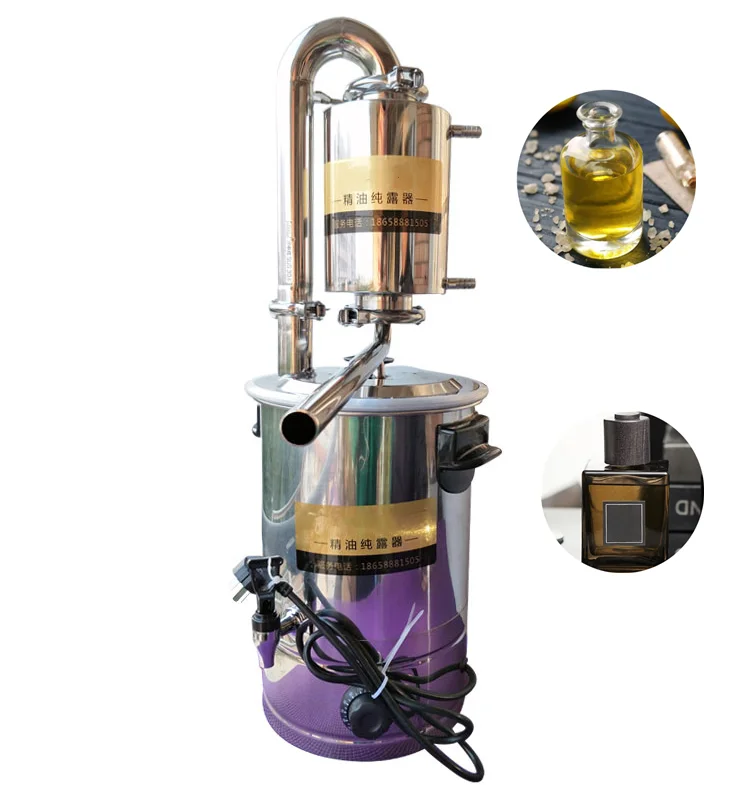 Household Portable Essential Oil Distiller Distillation Equipment Tank Lemongrass Essential Oil Extraction Distillation Machine