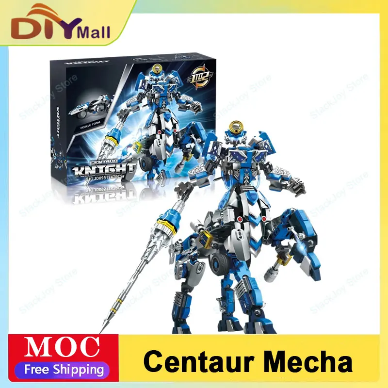 

Набор для сборки робота Centaur Mecha, 747 шт., трансформируемая модель с шарнирными шарнирами, сборка оружия, игрушка для детей, подарки на день рождения