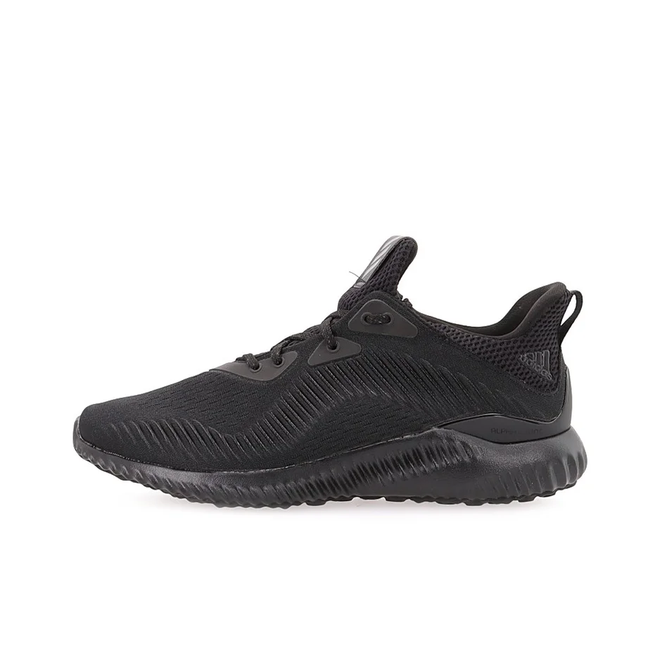 Adidas Alphabounce 1 Running Shoes Unisex Low Top Black FW4685