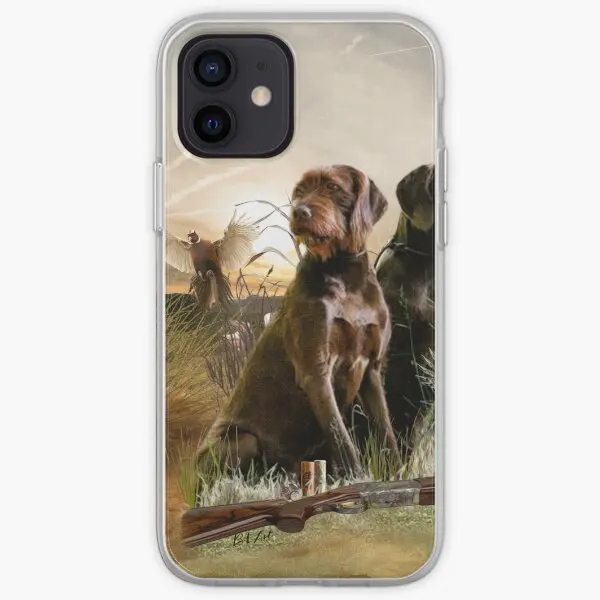 Pudelpointers Hunting Pheasant Iphone T  Phone Case Customizable for iPhone X XS XR Max 11 12 13 14 Pro Max Mini 6 6S 7 8 Plus