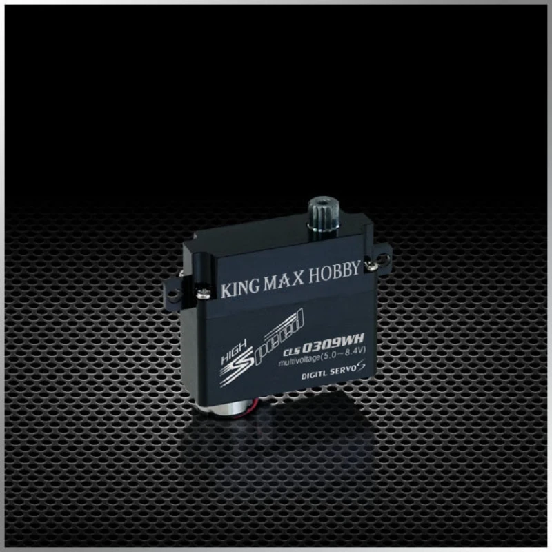 Kingmax CLS0309WH/V High Perf Digital Metal Gears Micro Wing Servo 8.6g 4.5kg Precision CNC Aluminum Thin Dual Bearings