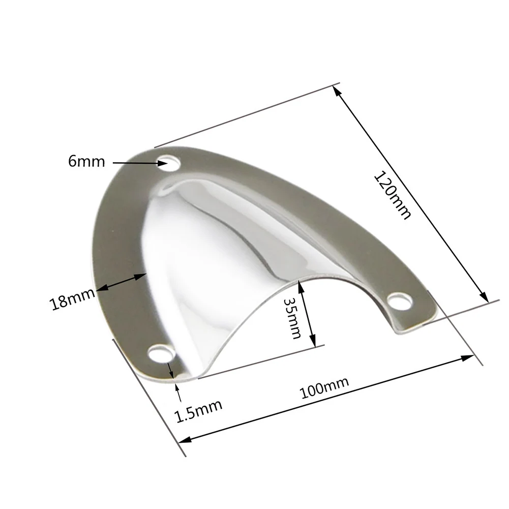 Rust Resistant Mirror Polished Vent Cover for Boat Wires and Water Tank Hoses Clamshell Design Marine 316 Stainless Steel