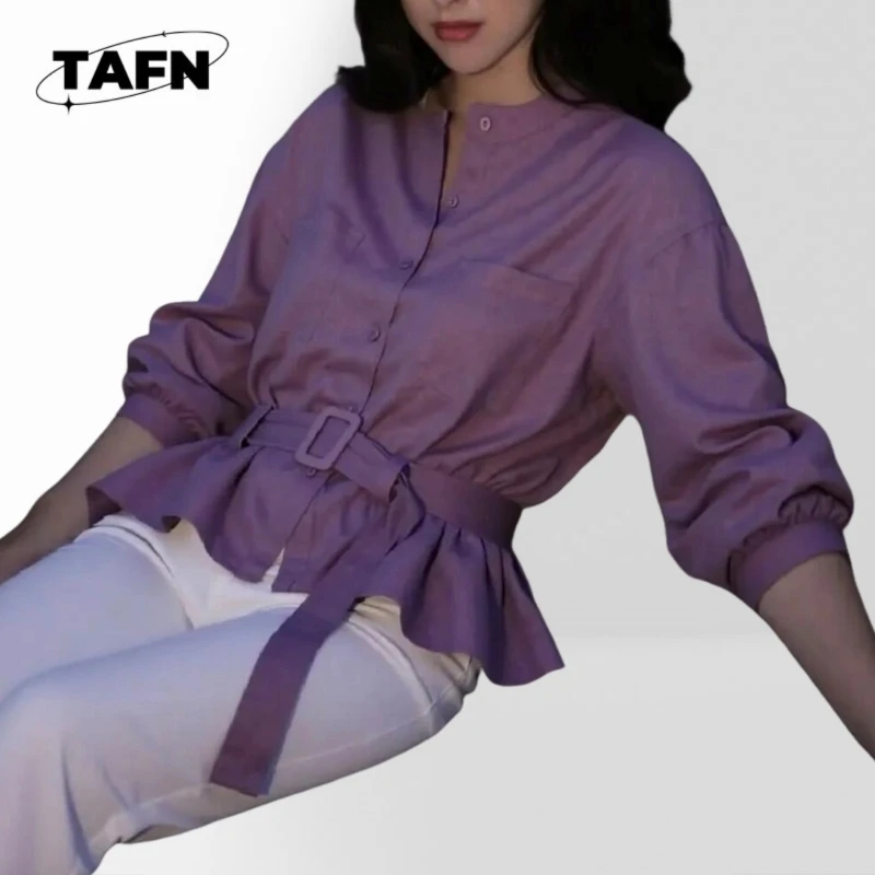 レディース ミドル丈 ウィンドブレーカー カジュアル トレンチコート 秋シーズン向け レディース ロングラインジャケット ウエスト調節可能 AJ2808